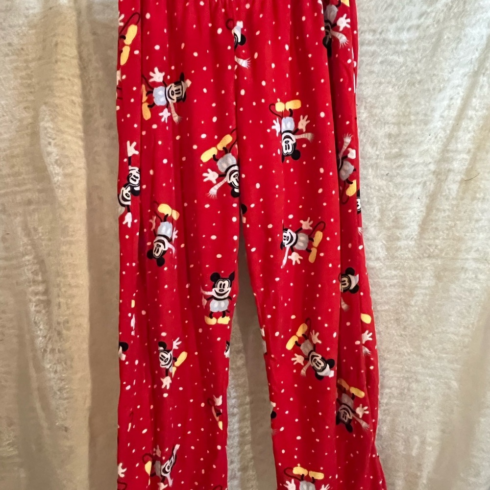 Disney Red Mickey Mouse Pajama Pants